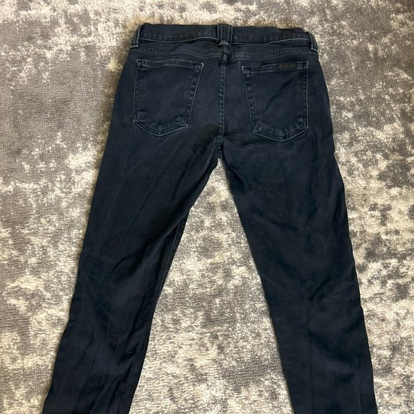 7 For All Mankind Women’s Jeans Skinny Mid-Rise Zip Ankle Size 25 - Picture 2 of 5